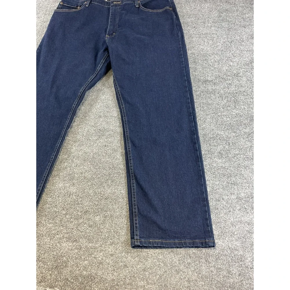 Wrangler Authentics Jeans 38x29 Men's Dark Wash Straight Leg Denim Pants New